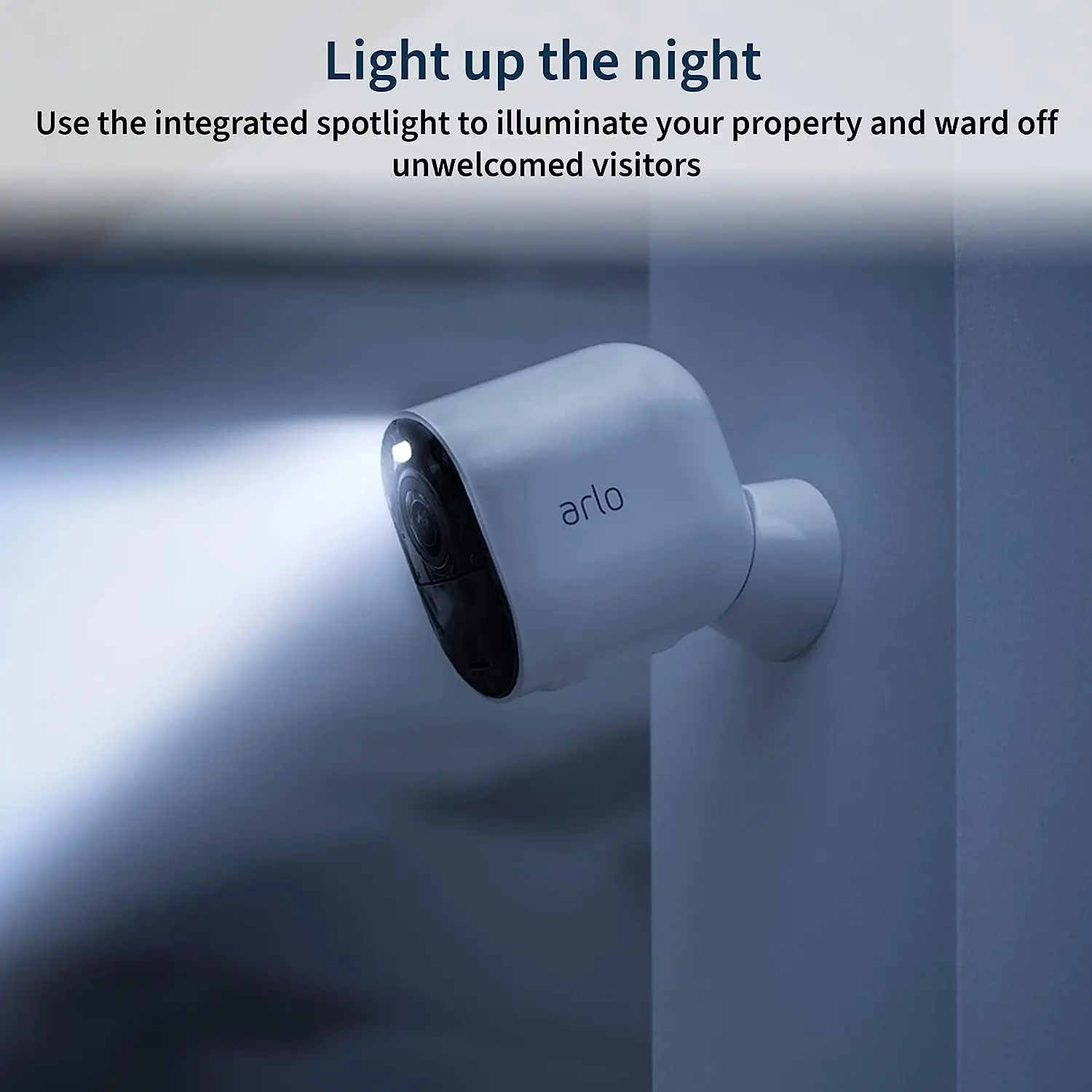 Arlo Ultra 2 Spotlight - Add-on - Wireless Security, 4K Video & HDR, Color Night Vision, Wire-Free, White