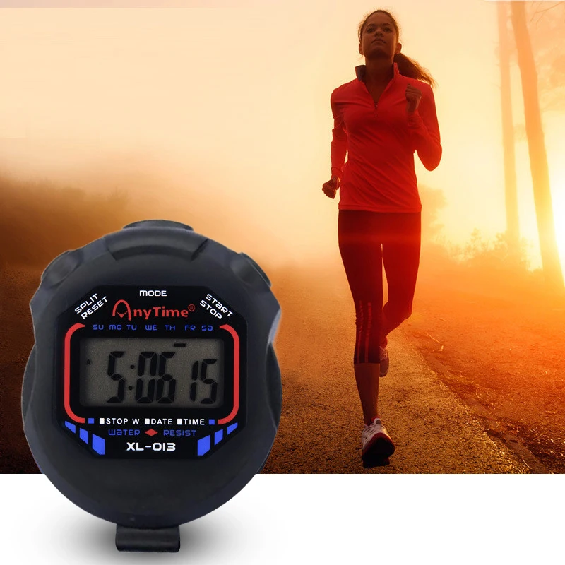 Waterproof Chronometer Handheld Pocket Stopwatch Professional Digital Sport Stopwatch LCD Timer Stop Watch Timer Tools