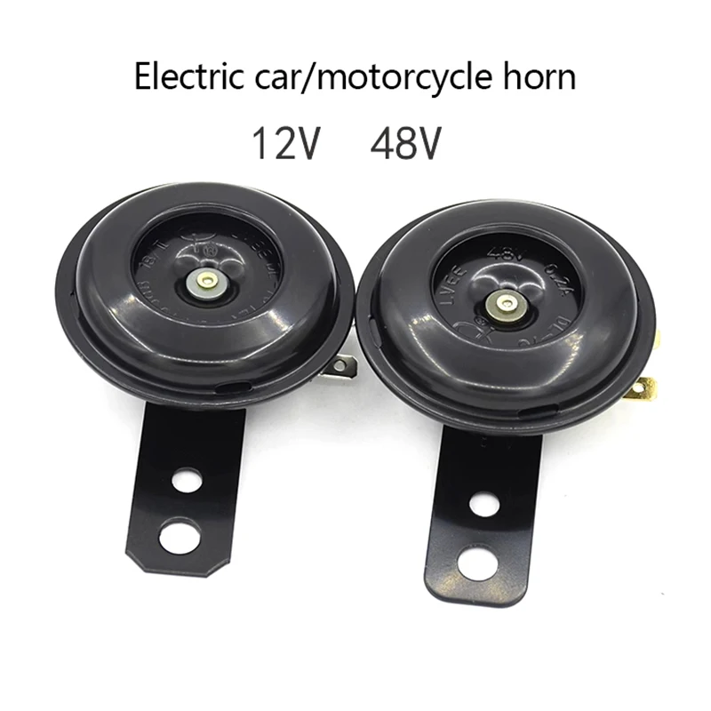 12 48 60 72V Motorcycle Electric Horn Car Loud Whistle Speaker Motor Bike Dirt Pit Bike Scooter Electric Horn Accessories