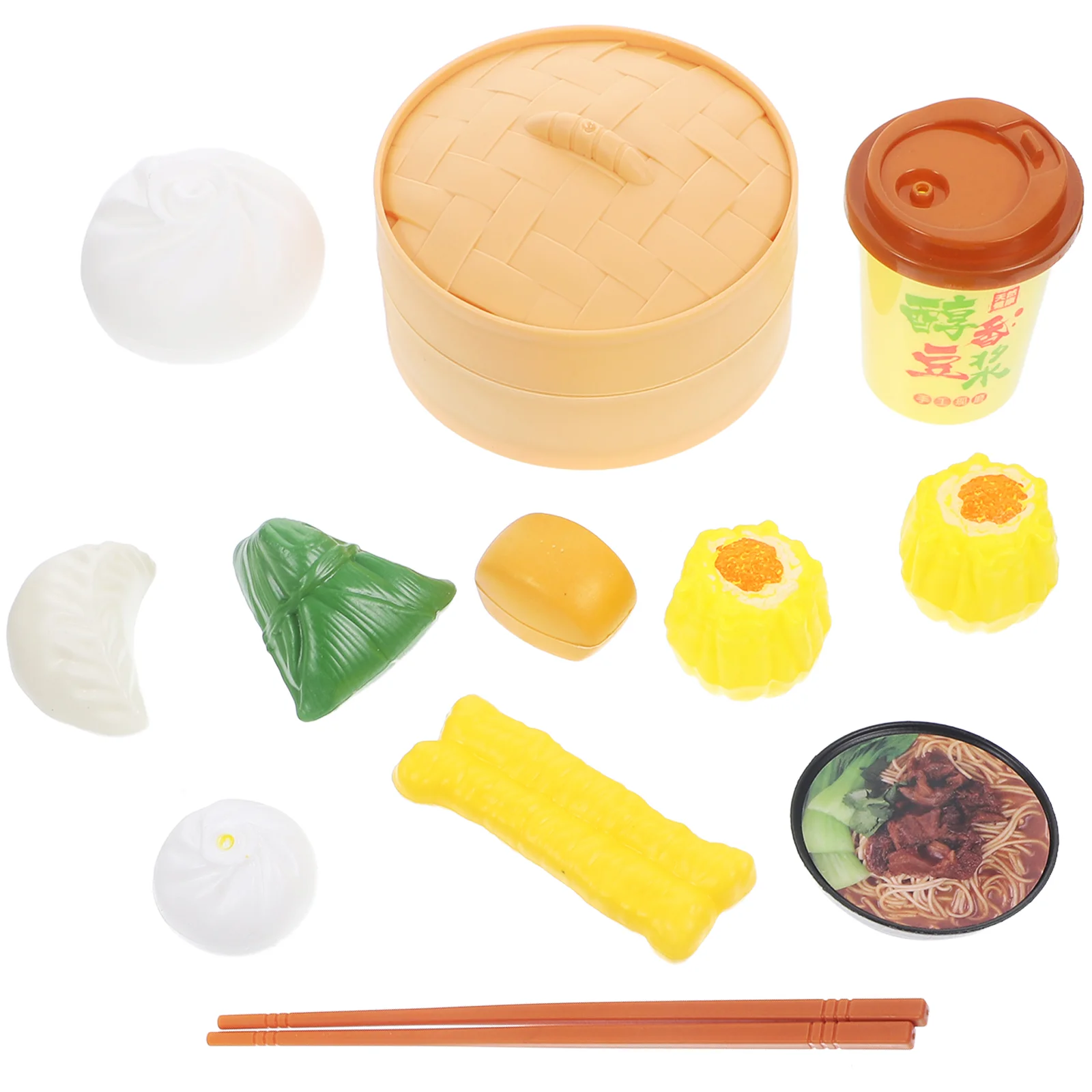 2 Set Steamer Kitchen Cooking Toy Kids Playset Accessories Chinese Food Dollhouse Girl Toys Pretend Dessert Child