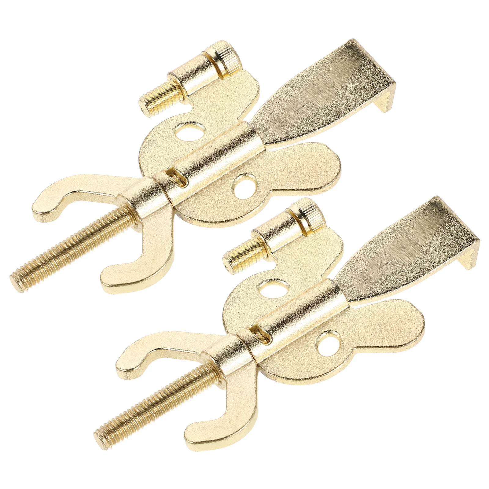 2 pezzi serratura portatile senza trapano fermaporta in metallo blocco di sicurezza di sicurezza da viaggio per appartamento dormitorio dell'hotel - rinforzato