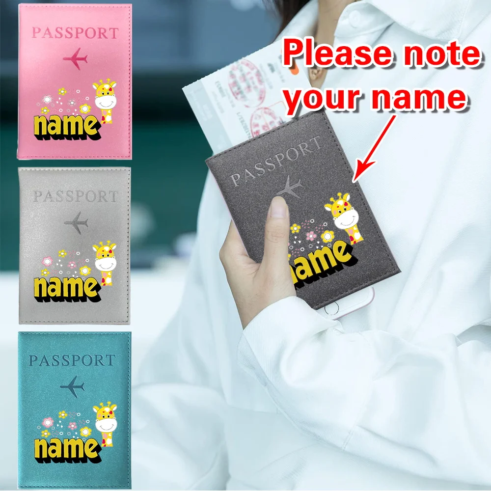 

Обложка для хранения паспорта с индивидуальным именем, предметы первой необходимости для путешествий, сертификат воздушного билета, сумка для хранения наличных, минималистичный держатель для паспорта