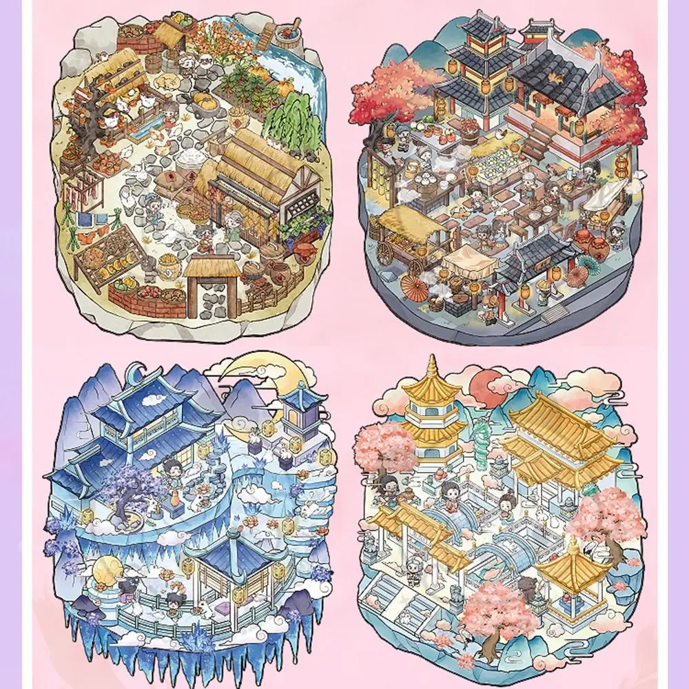 

45Sheets Ins Kpop Decorative Sticker Book DIY Material Cartoon Scrapbooking Stickers PET Kawaii Material Sticker Decoration