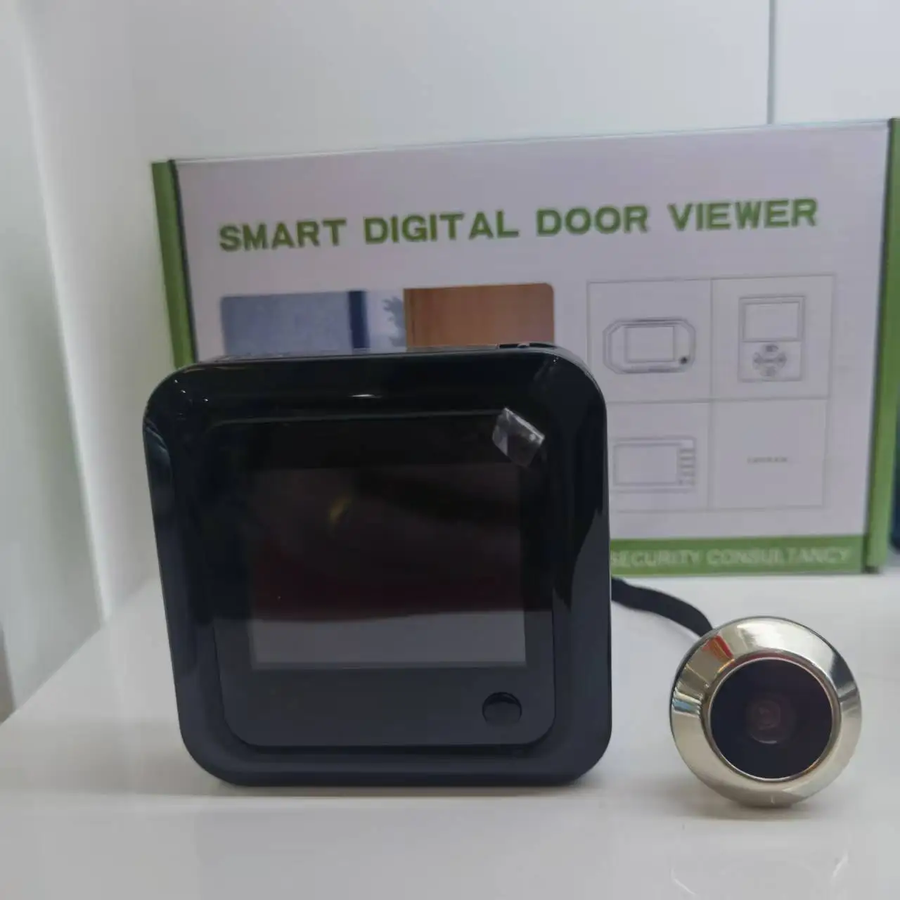 

2,4-дюймовая беспроводная видеокамера-домофон для наружного использования с углом обзора 120 градусов, HD-дисплеем и поддержкой USB/TF