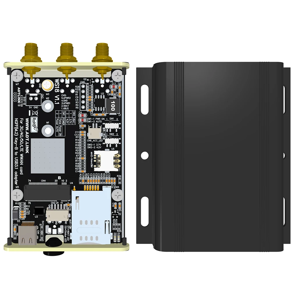NGFF M.2 B Key WWAN 5G IoT-Steckplatz auf USB 3.1 Typ C 4G LTE 5G Modul Unicom Mobile Telecom Modulare Adapterkarte 2230/3042/3052 – Detail 16