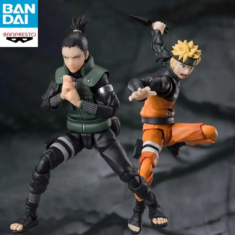 

Bandai Namco Anime Naruto S.h.figuarts Nara Shikamaru Naruto Uzumaki PV About 15Cm In Stock Genuine Original Figure Model Toy