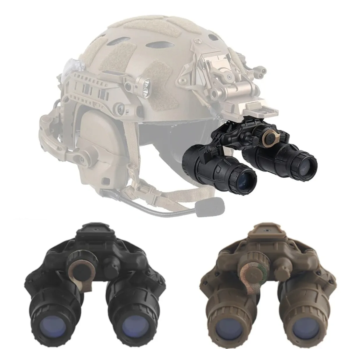 Tactical DTNVS Binocular NVG NO FUNCTION Model Night Vision Goggles Fit FAST Helmet WILCOX G19 G24 G30 G69 G70 Mount