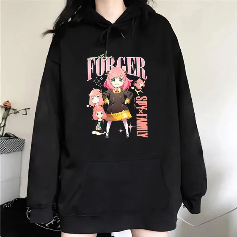 New Women Men Hoodies Anime Anya Forger Printed Tops Casual Harajuku Sweatshirts Loose Pullover