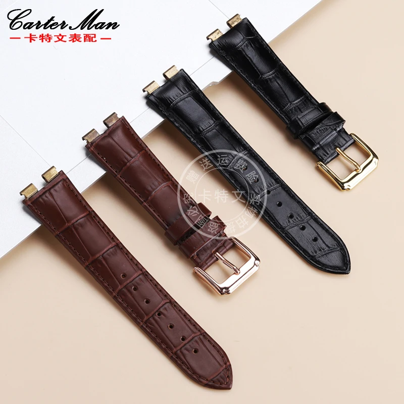 Cowhide Wristband for Piaget Polo Series G0A31159/38159 Head layer Cowhide watch Strap Wristband 21mm 18mm Bracelet