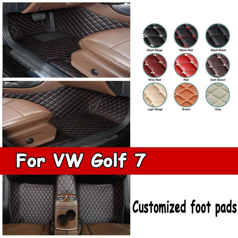 

Автомобильные коврики для VW Golf 7 7.5 GTE GTD GTI 2012 ~ 2020 Ковры Кожаные коврики Коврики Внутренние детали Автомобильные аксессуары