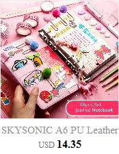 SKYSONIC Neue Ankunft A5 Zipper Binder Sammeln Buch Glitter Cover Organizer Journal Notebook Kugel Transparent PVC Fotoalbum – Detail 3