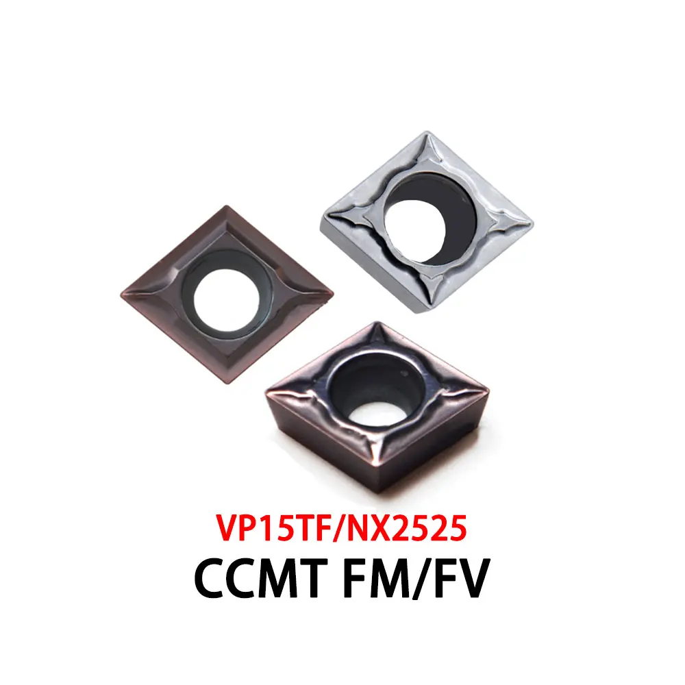 CCMT060202 CCMT09T304 CCMT09T308 FV FM NX2525 VP15TF CNC Lathe Cutter CCMT 060202 09T304 09T308 Carbide Insert CCMT09T3 Original