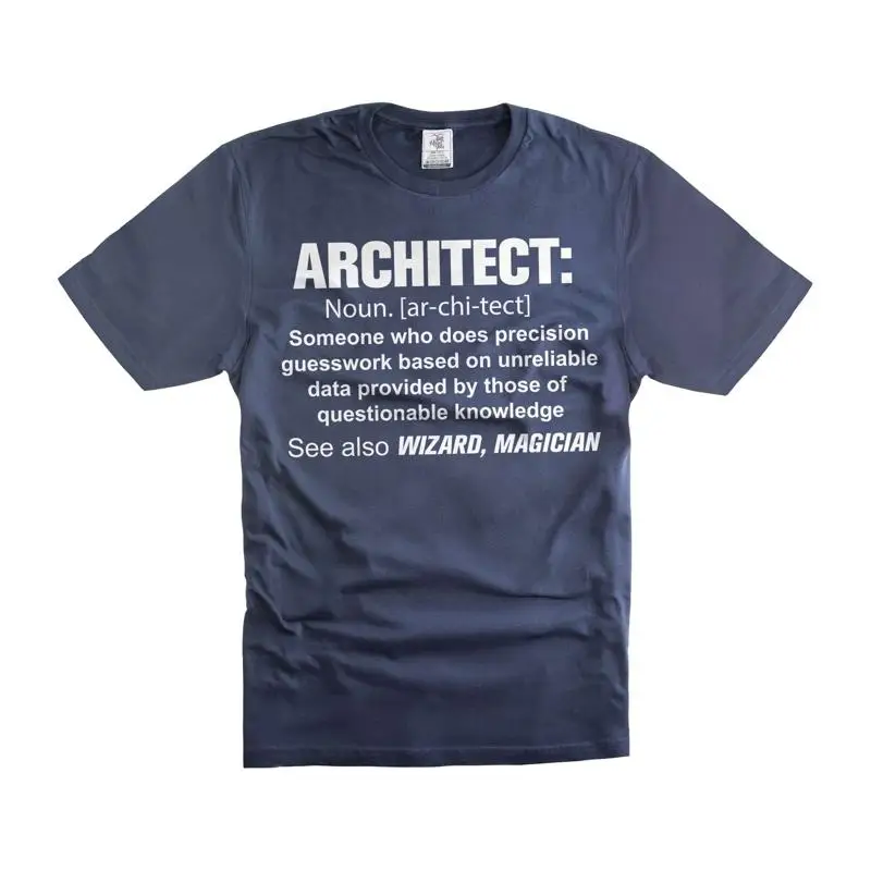 Funny Architect Definition T Shirt Men's Birthday for