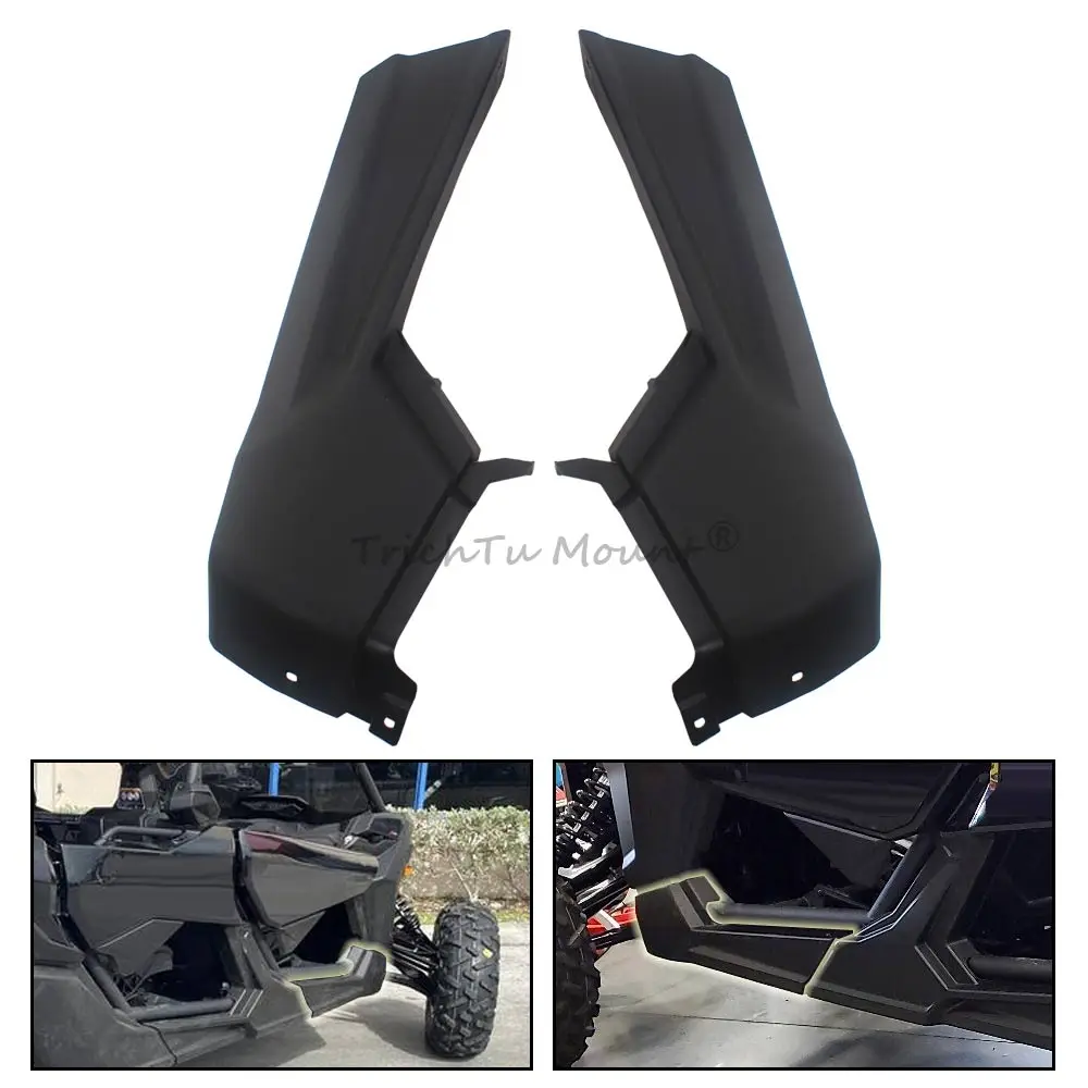 UTV Accessories Front Door Lateral Panel Kits Left & Right for Can-Am Maverick X3 Max 4 Seater Models 2017-2023 ABS Matte Black