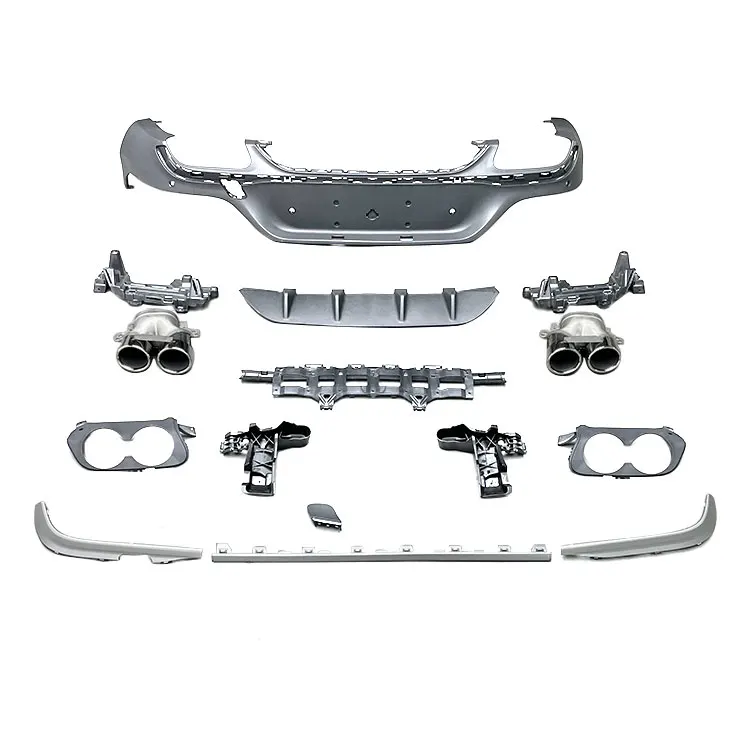 

Rear Bumper Diffuser Upgrade for Mercedes GLC Coupe 43 Style C253 Car Modified Exhaust Pipe 2018-2021