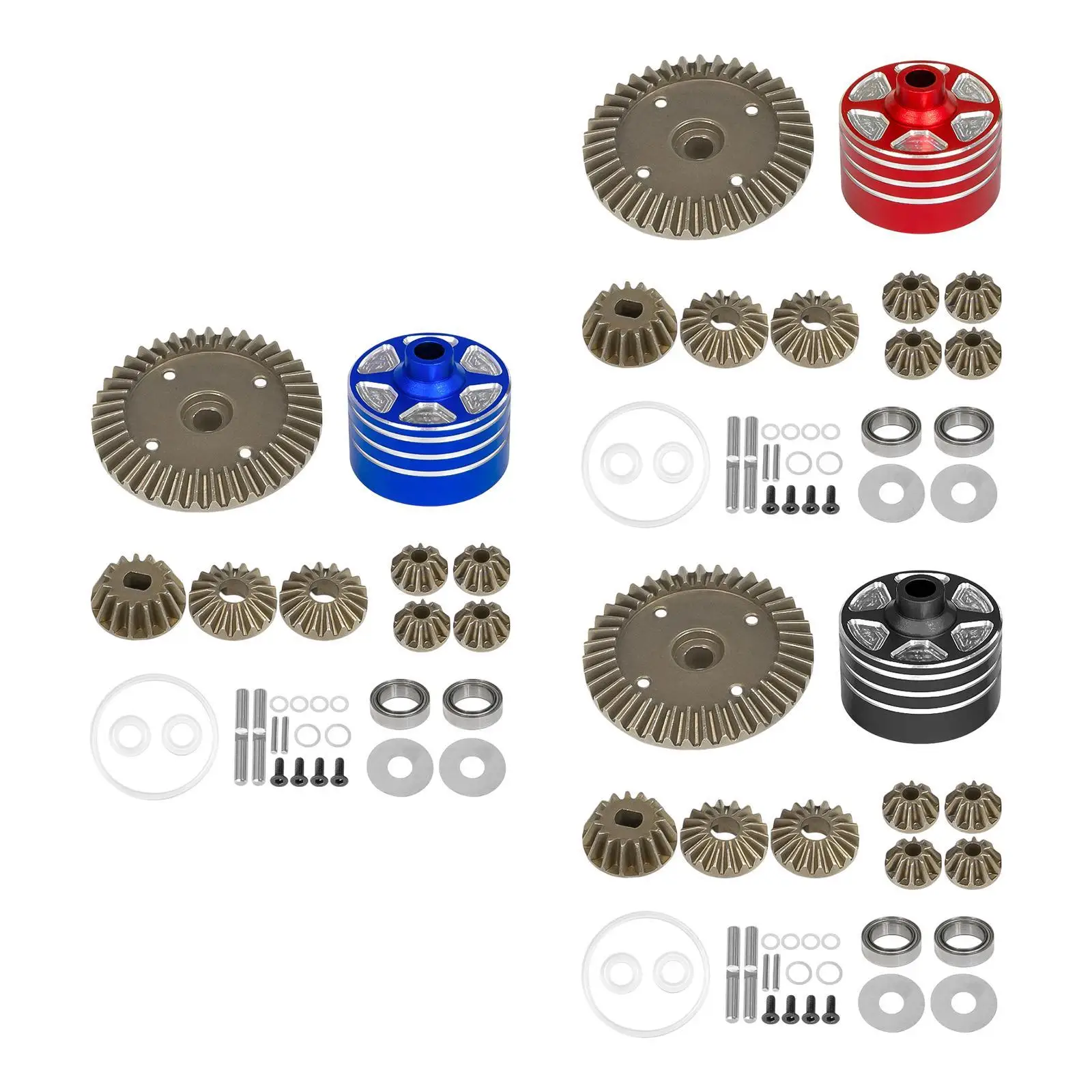 RC Differential Case and Gear DIY Accs Spare Parts Replace Parts for 1/10 BT-01 TT-02 Series (TT-02D/R/B/BR) MB-01 Vehicles