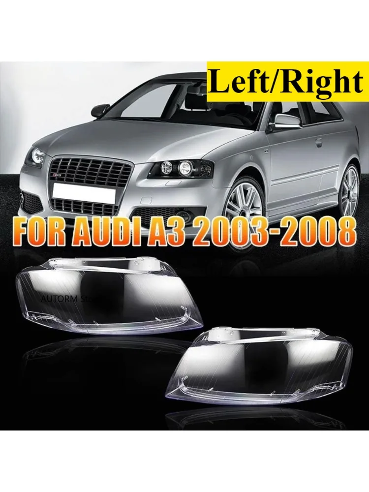 Für Audi A3 2003 2004 2005 2006 2007 Auto Scheinwerfer Objektiv Abdeckung Scheinwerfer Transparente Lampe Shell Ersetzen Original Lampenschirm