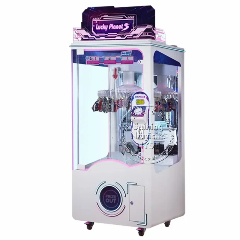 Lucky Planet Clip Prize Gift  60 Clips Toy Claw Crane Games Amusement Center Shopping Malls Coin Operated Vending Arcade Machine