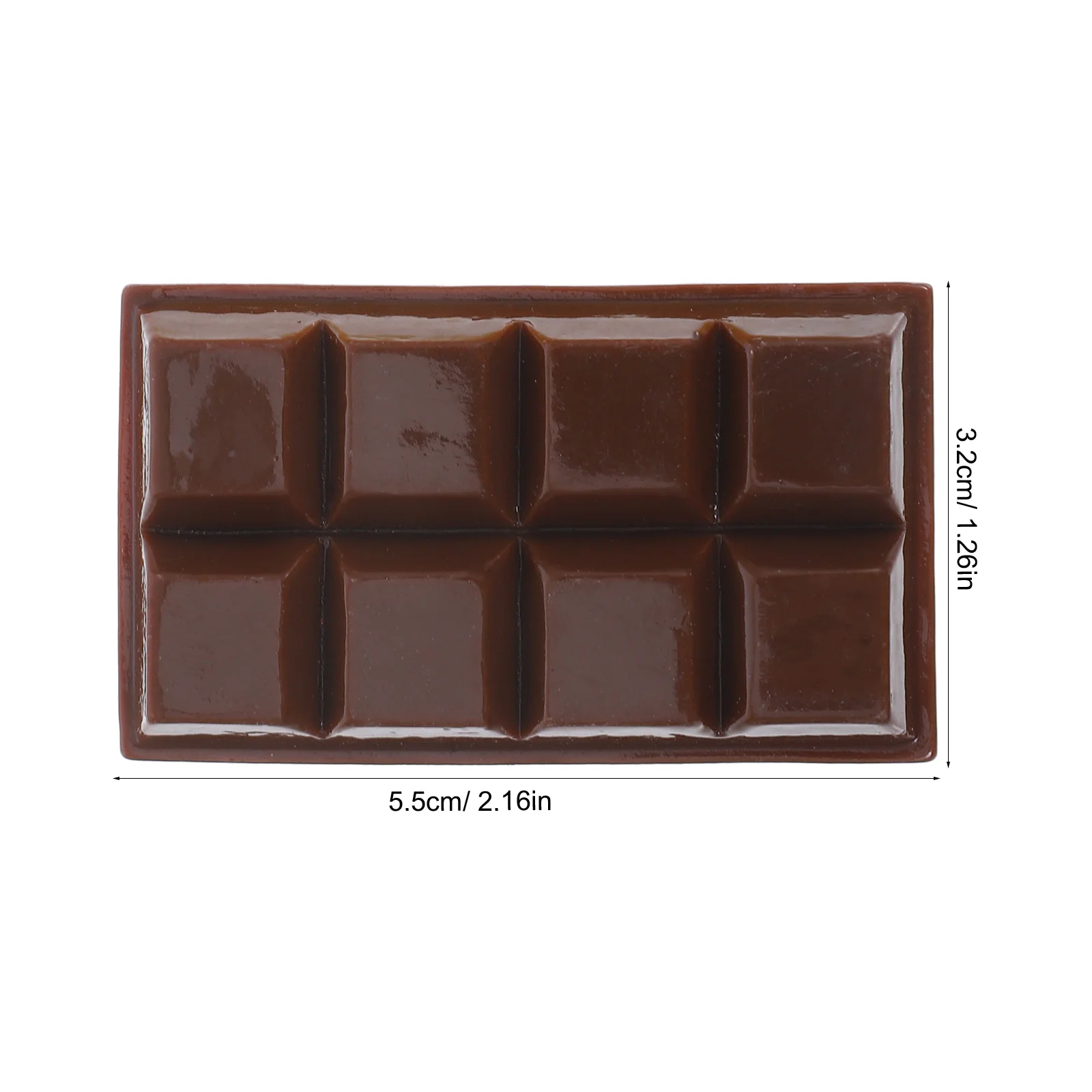 6 قطع من ديكور الشوكولاتة المحاكاة ذات اللون الكلاسيكي والشوكولاتة المزيفة لعرض كعكة المعجنات والديكور الاستئناف البصري