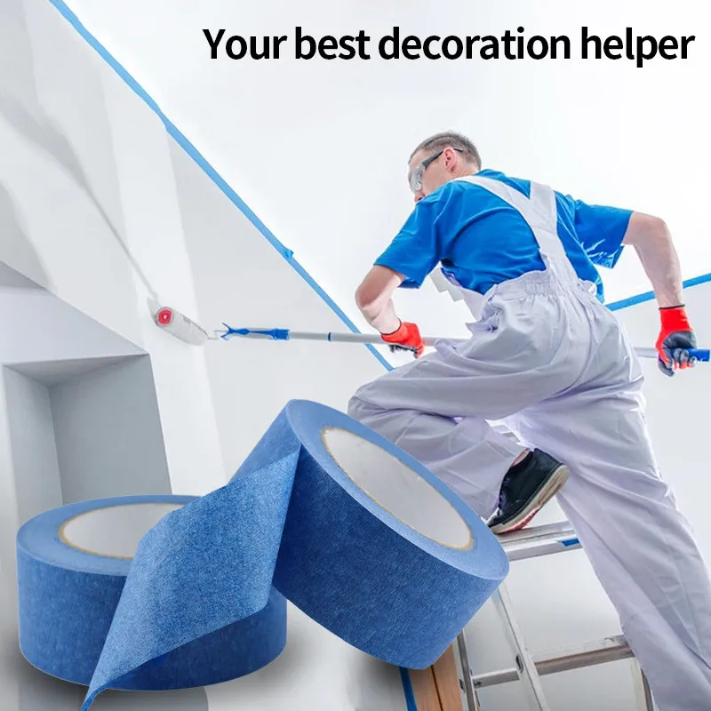 20M/Roll Paint Tape Multi-Surface Masking Easy Removal Paint Tape Security Wall Painting Crafts Art Construction Home