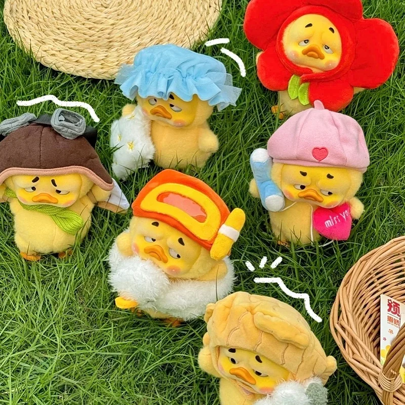 

Genuine Upsetduck V2 Born Act Cute Duck Series Blind Box Backpack Pendant Kawaii Duck Doll Desktop Decor Ornament Surprise Gift