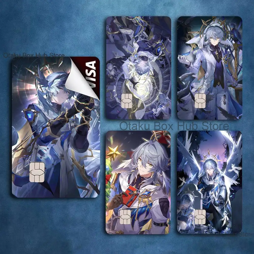 

H-Honkai-S Star Game Rails S-Sunday Credit Debit Bus campus Access Card Cool Decoration Waterproof Scratch Resistant Stickers