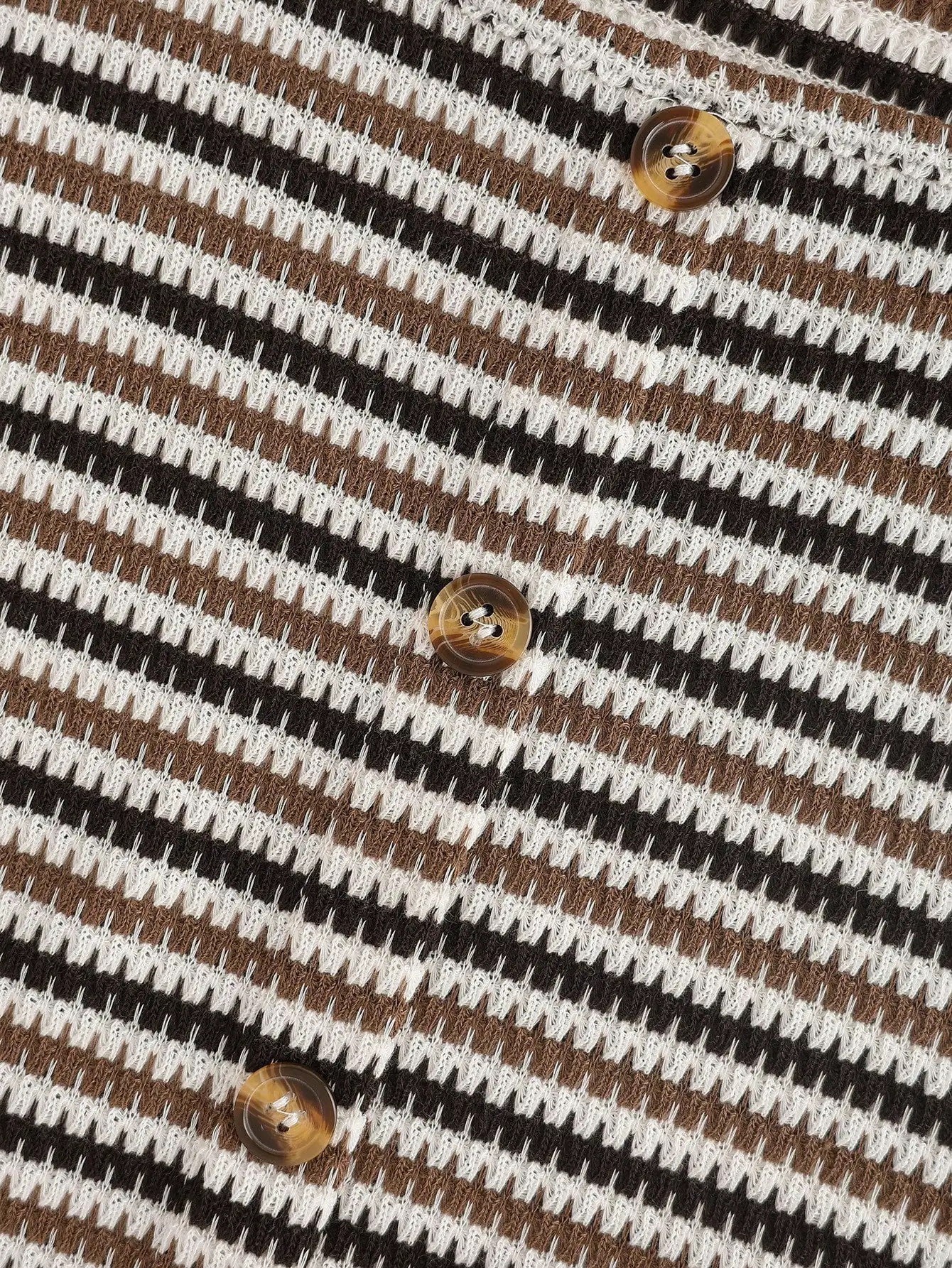 

Полосатая майка без рукавов с декоративными пуговицами, женский летний топ