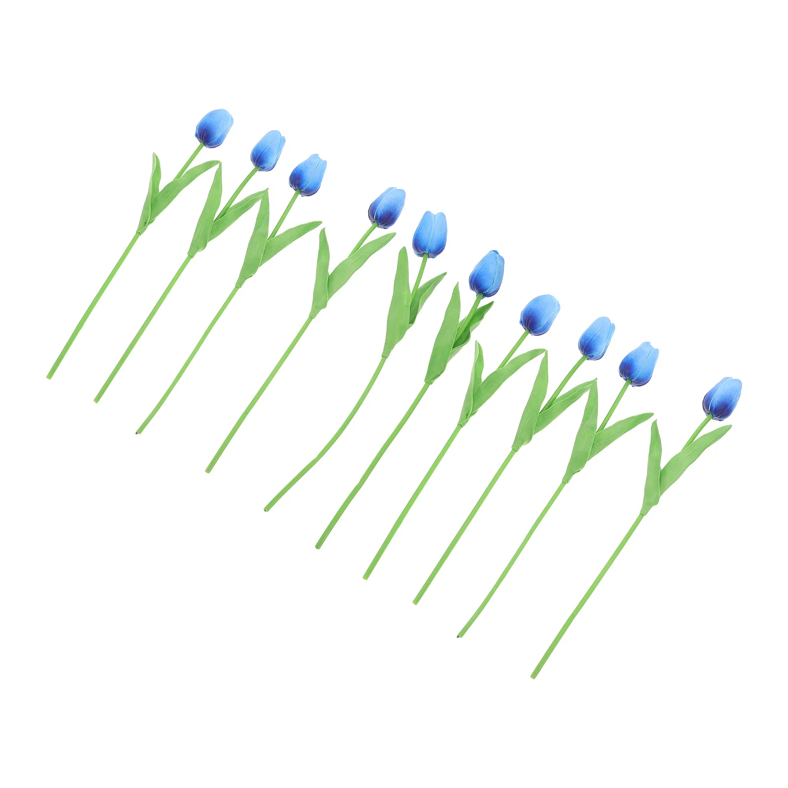 

10Pcs Artificial Tulips Realistic PU Tulip Bouquet Home Office Wedding Decor Faux Tulips Flowers Floral Arrangement