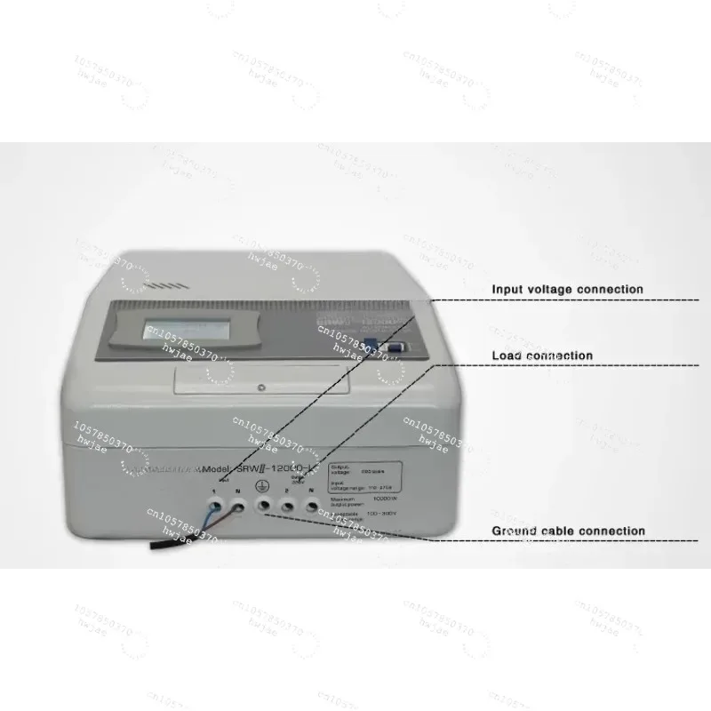 For 10000W 12KVA Voltage Stabilizer, 220V AC Automatic Electronic Regulator, LCD LED Display Home Equipment
