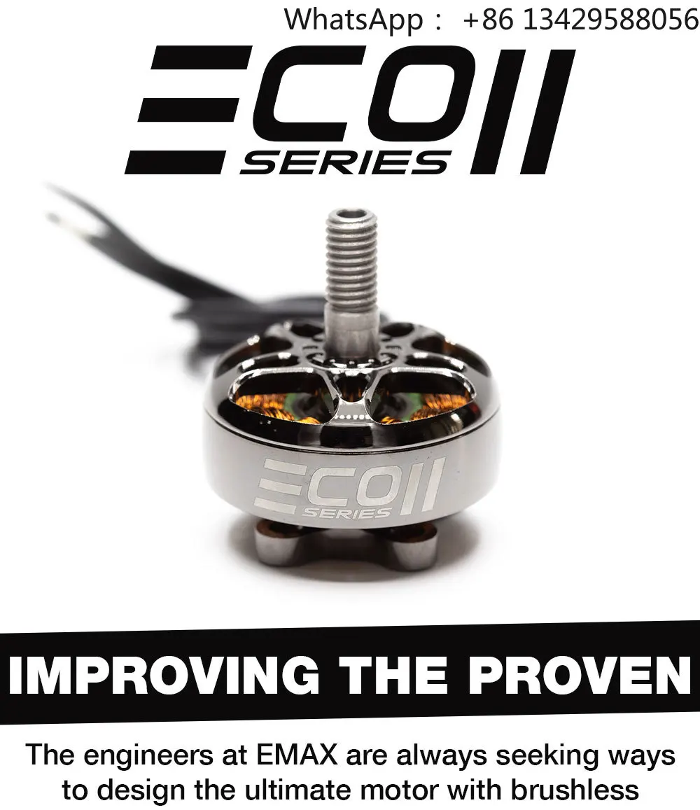 

EMAX ECO II Series 2807 6S 1300KV 5S 1500KV 4S 1700KV Brushless Motor for FPV Racing RC Drone