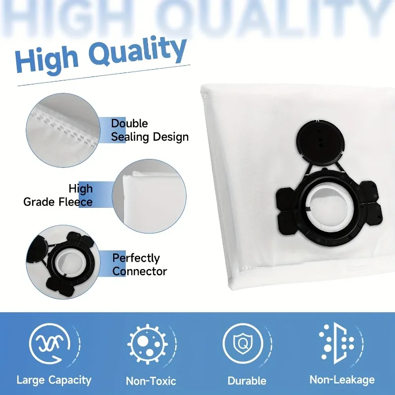 2 Pcs/6 Pcs Non-woven Dust Bags Compatible For Makita VC2512L and Nilfisk Alto Aero 20/21/25/26/31 Vacuum Cleaners - view 6
