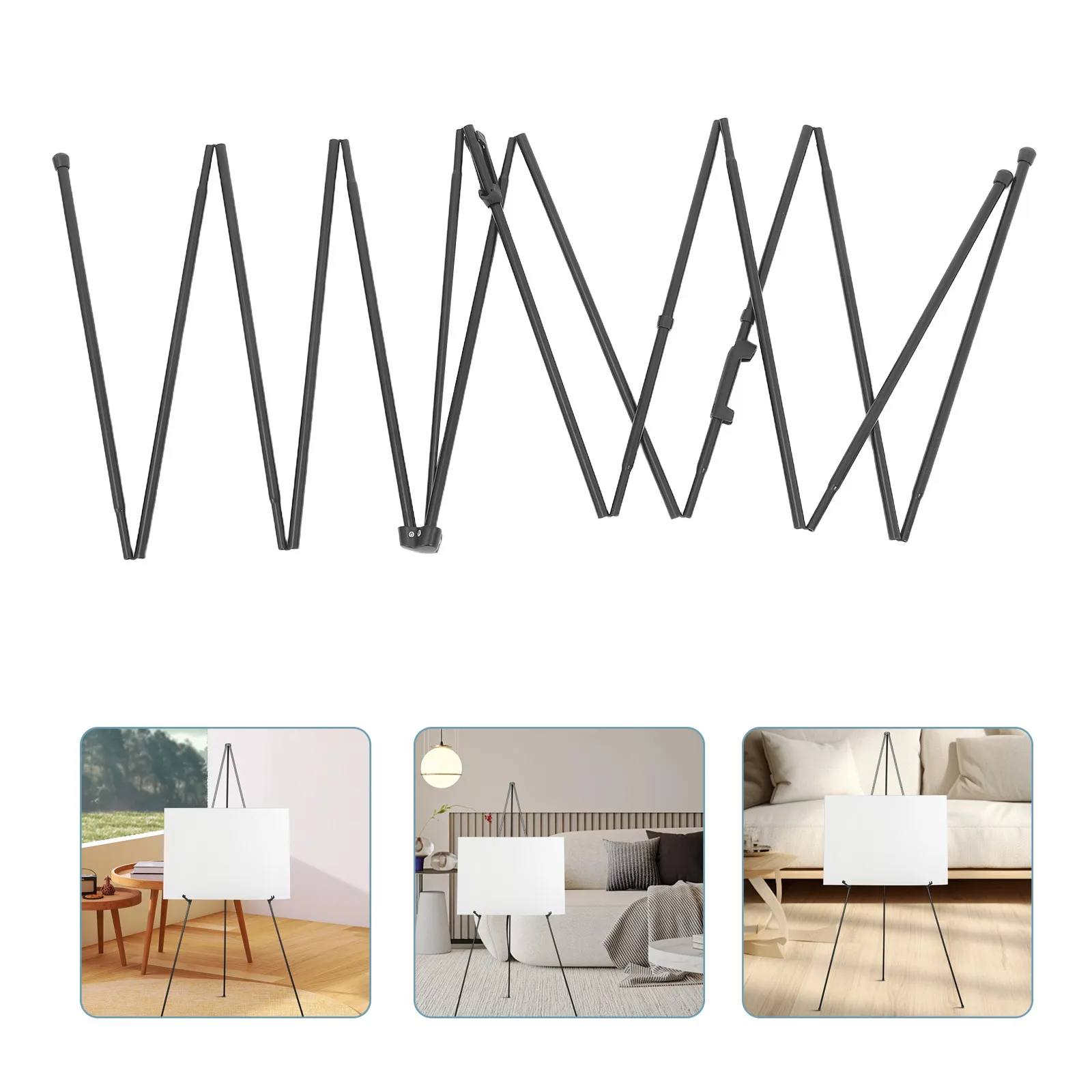 

Складная металлическая подставка-мольберт, портативный регулируемый штатив для рисования на открытом воздухе, демонстрации картин, фотокниг и свадебных табличек