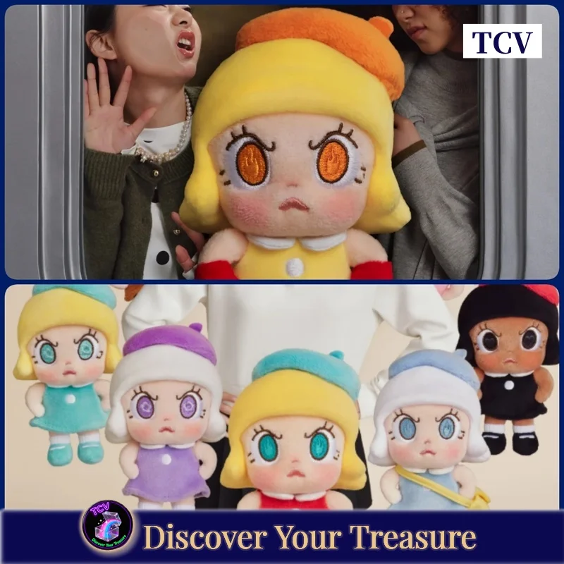 

Плюшевый брелок-подвеска Tcv Popmart Angry Molly Angry Energr Series, милая кукла-сюрприз, серия Blind Box, особо милый персонаж Mole Lee, подарочная коробка-сюрприз, праздничный подарок