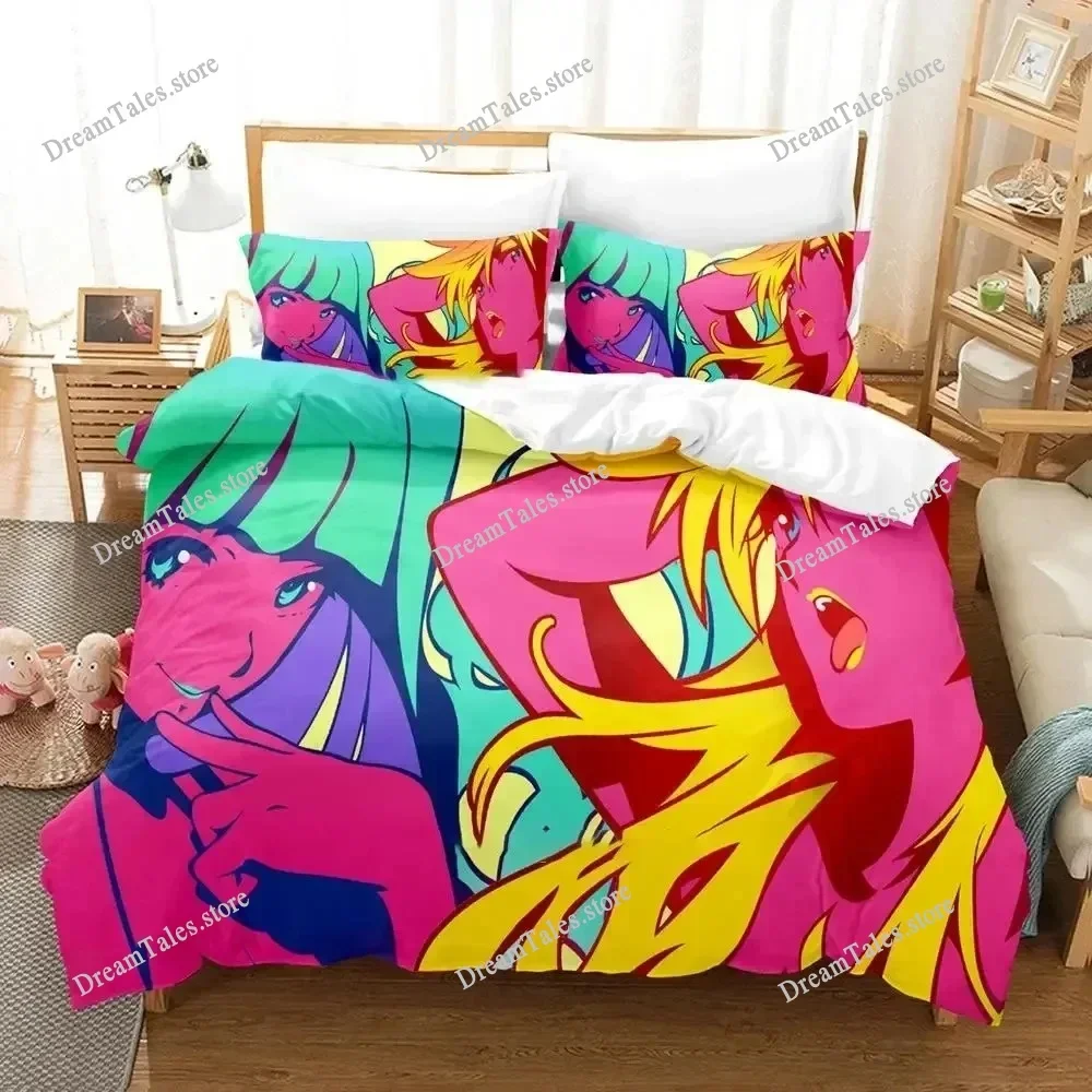 Panti Ando Sutokkingu with Gātāberuto Bedding Set Boys Girls Twin Queen Size Duvet Cover Pillowcase Bed Kids Adult Home Textiles