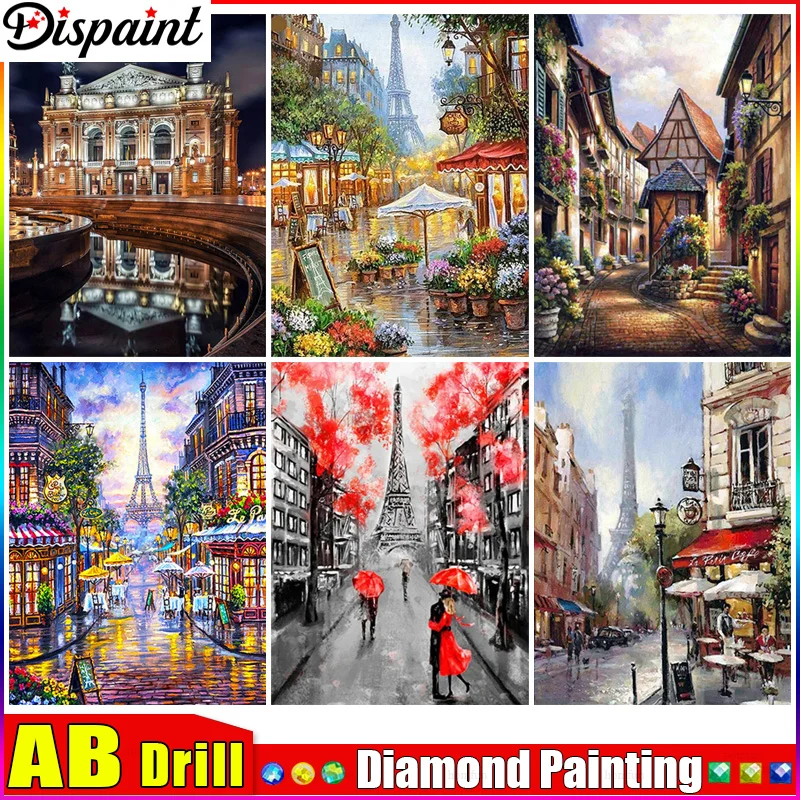 Dispaint AB Diamond Painting Full Square/Round Drill 5D DIY 