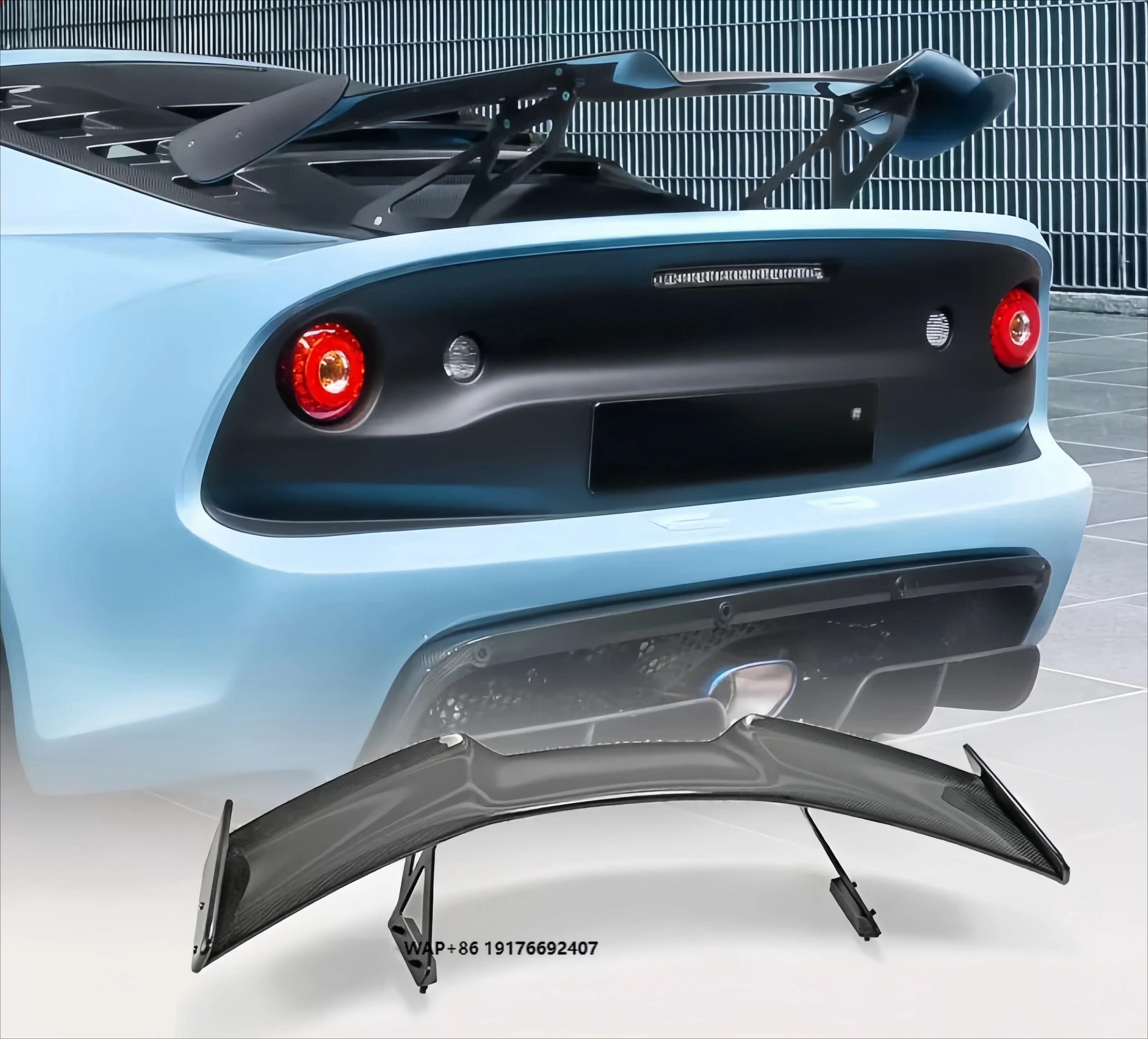 

Applicable to Lotus Exige V6 Cup Modification, Carbon Fiber GT Spoiler Large Rear Wing, Fixed air Wing Addition