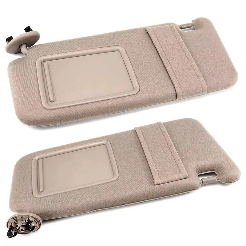 

L+R Car Interior Sun Visors Sunshade With Vanity Lights For Toyota Camry 2007-2011 74320-06800-B0 74310-06770-B0