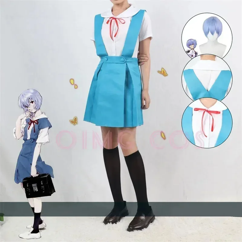 أزياء Ayanami Rei للبالغين التأثيرية زي كرنفال أنيمي زي الهالوين للحفلات التنكرية للنساء فستان شخصية للعبة للمناسبات