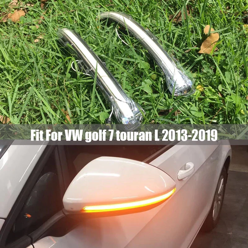 

For V W Golf 7 GTI7 MK7 R MK7.5 TouranL Led side light Dynamic Turning Blinker Signal Lamp Golf 7 Crystal Turning Signal Light