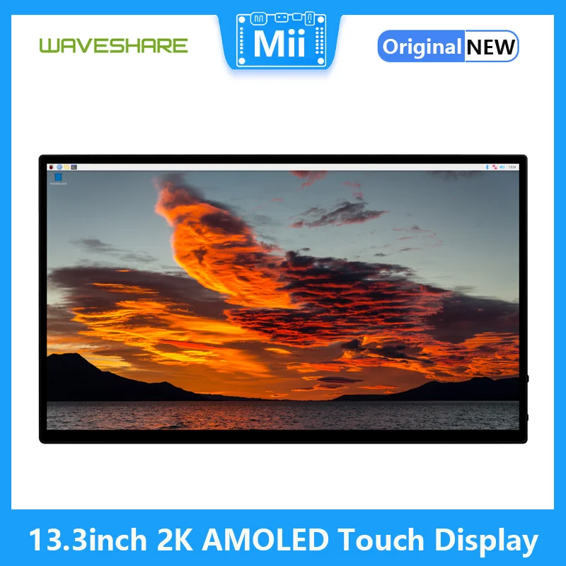 2560 × 1440 13.3นิ้ว2K AMOLED, หน้าจอสัมผัส HDMI/Type-C แสดงผลสำหรับราสเบอร์รี่ Pi