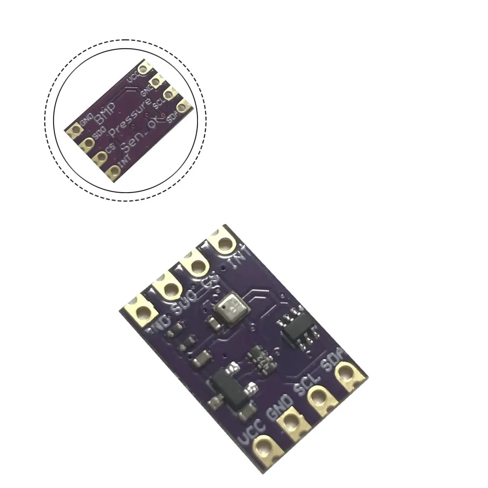 4pcs BMP580 High-Resolution Pressure Sensor Module with 0.06hPa Accuracy and I2C Interface for Microcontroller Use