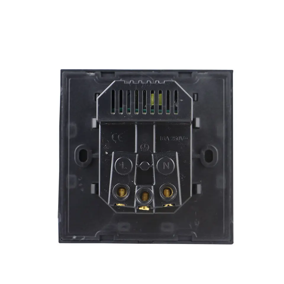 5PCS 2023 New EU Standard Home Dual USB Power Charge Socket 16A Rated Current Wall Electrical Socket