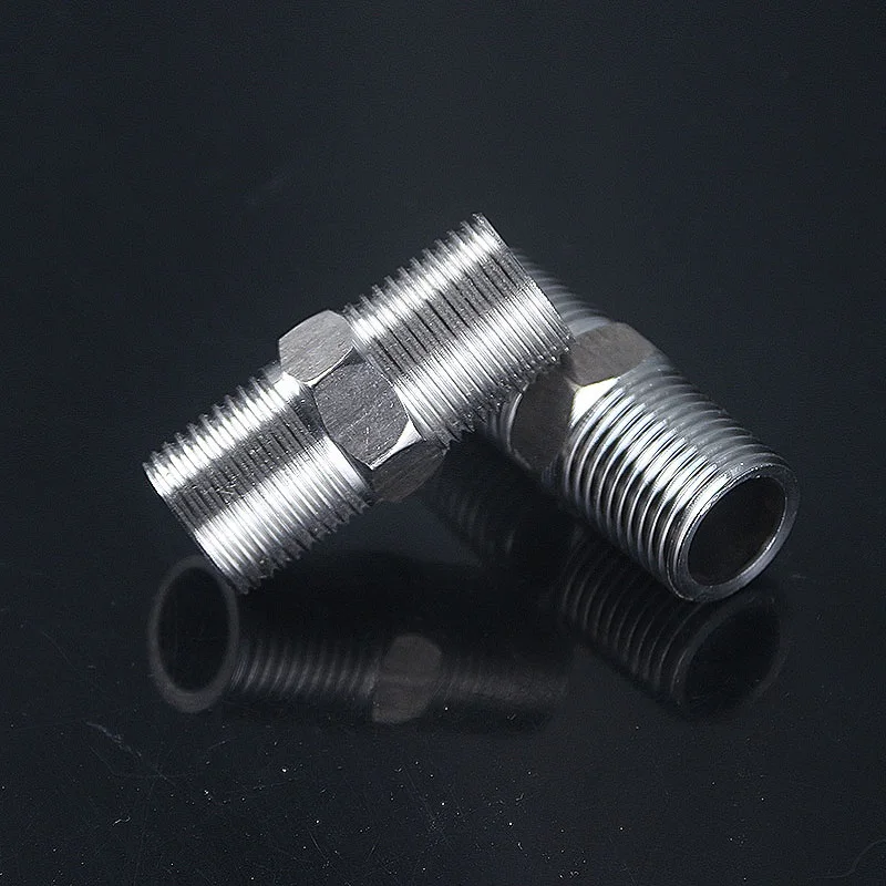 스테인레스 스틸 외경 20MM 연장 직접 맞대기 입구 파이프 조인트, 이중 외부 스레드 직선 외부 스레드