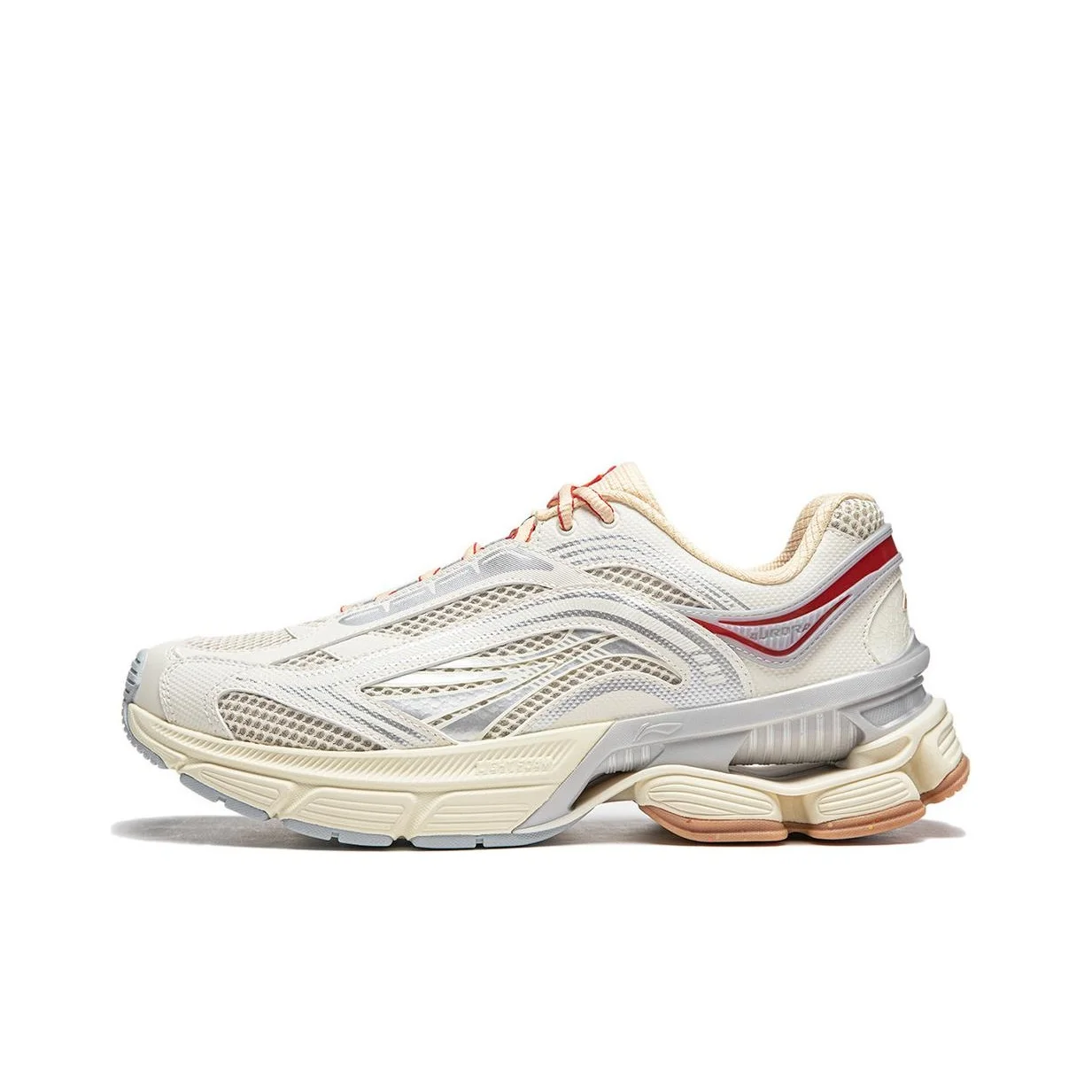 Li Ning Aurora RENEW Chunky Sneakers Men's Low Top Ecru AGCU075-1