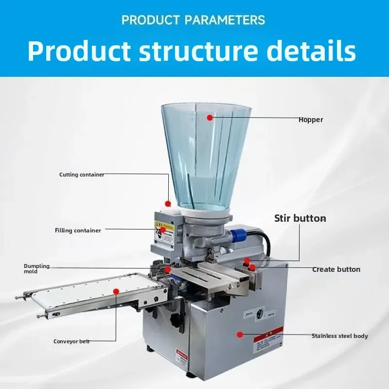 Commercial Japanese semi-automatic frying machine, small desktop imitation hand-steamed dumpling frying machine