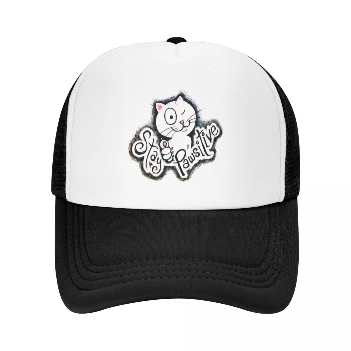 STAY PAWSITIVE Baseball Cap cute Icon Hat Baseball Cap Mens Hats Women's