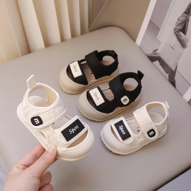 

Children's Toddler Sandals Summer Beige Boys Girls Beach Shoes 0-6 Years Old Small Kid Baby Sandals Fashion Non-slip Baby Shoes