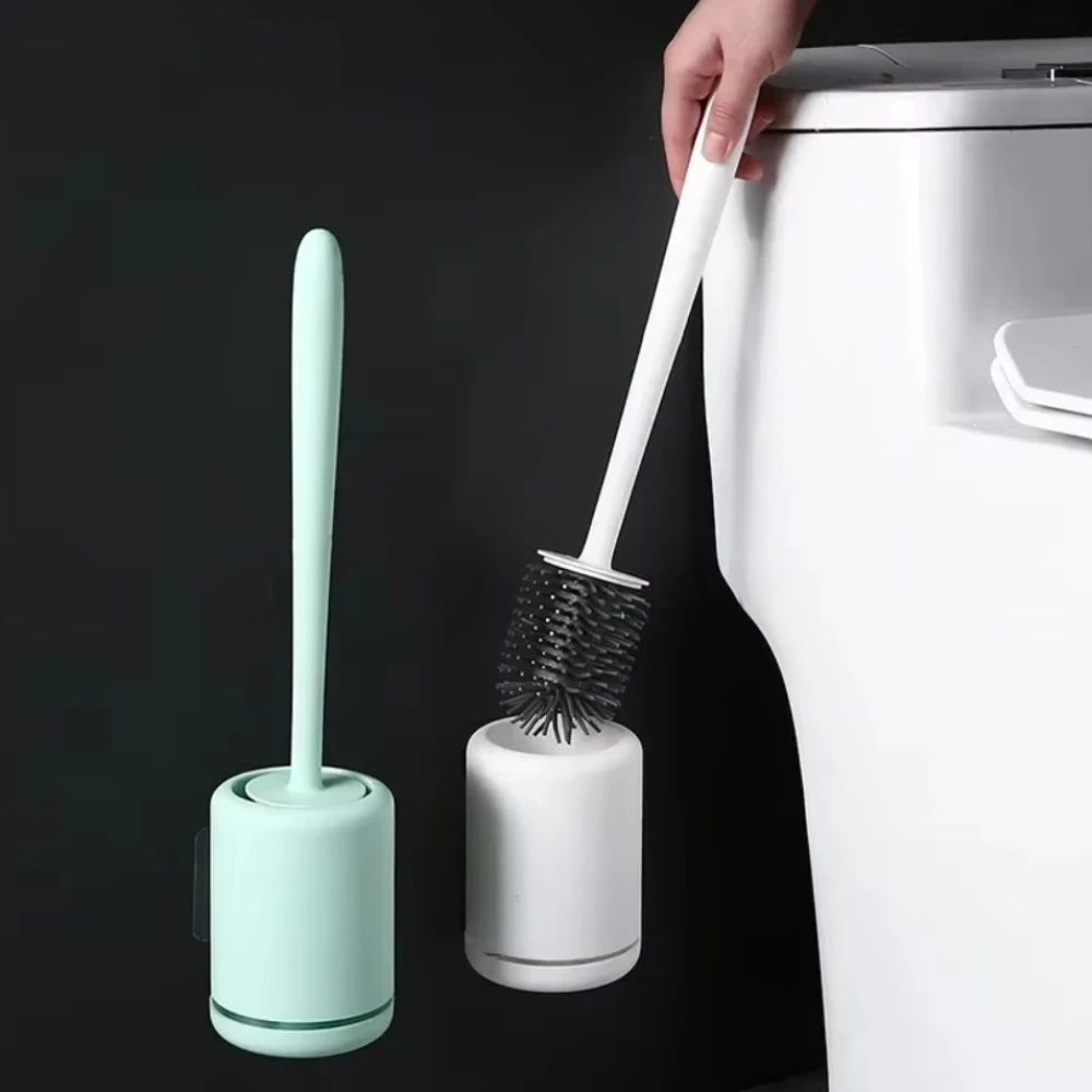 

Toilet Brush Wall Mount Toilet Brush and Drying Holder for Bathroom Storage and Organization WC Accessory Bathroom Cleaning Tool
