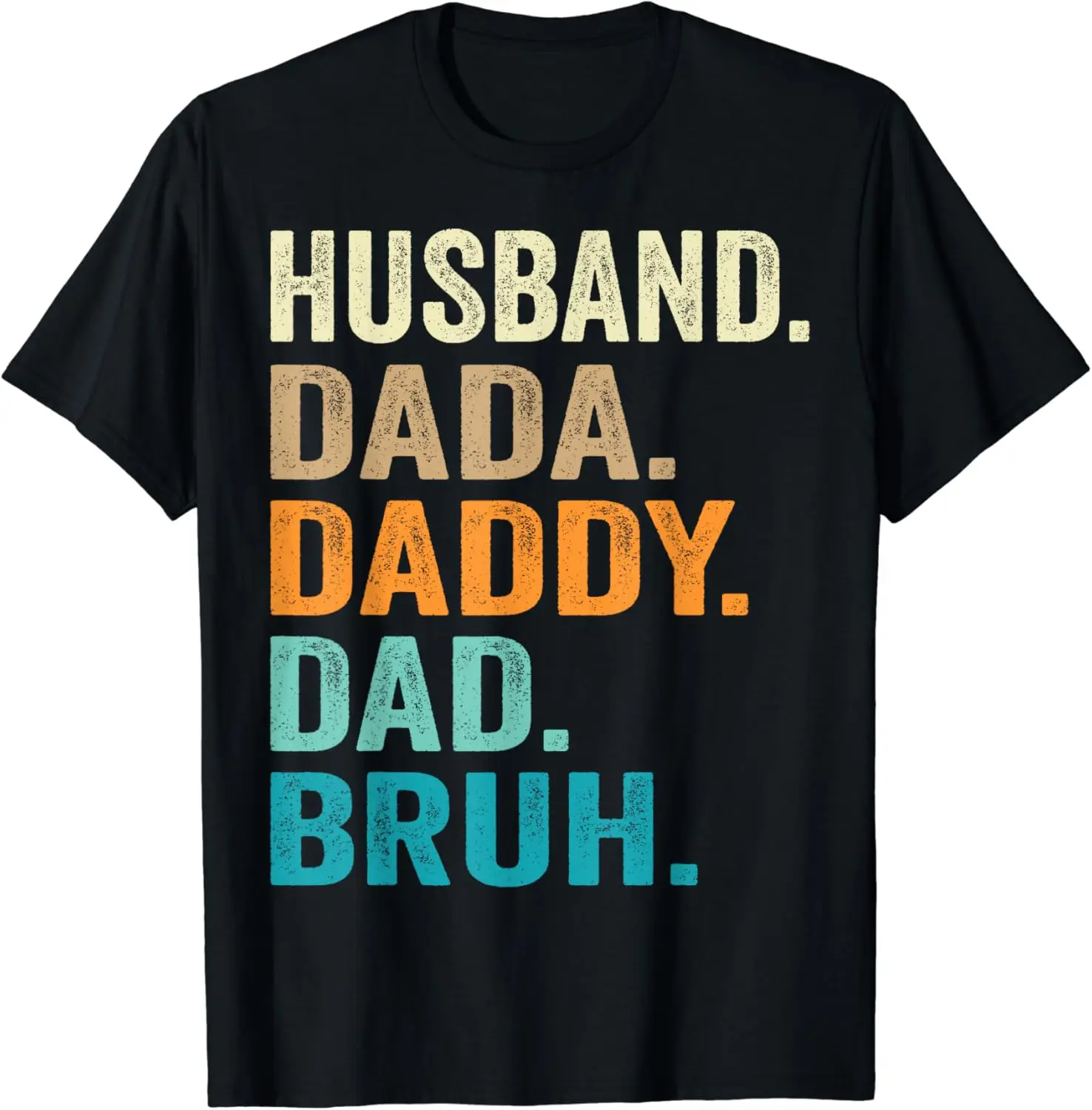 Dada Daddy Dad Bruh Husband Shirt Funny Fathers Day Vintage T-Shirt