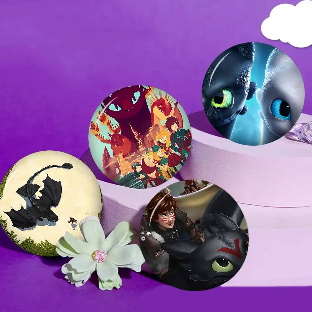 Adventure Film How To T-Trains Your D-Dragon Creative Tinplate Soft Button Pins Icon Brooch Lapel Backpack Badge Accessories Pin